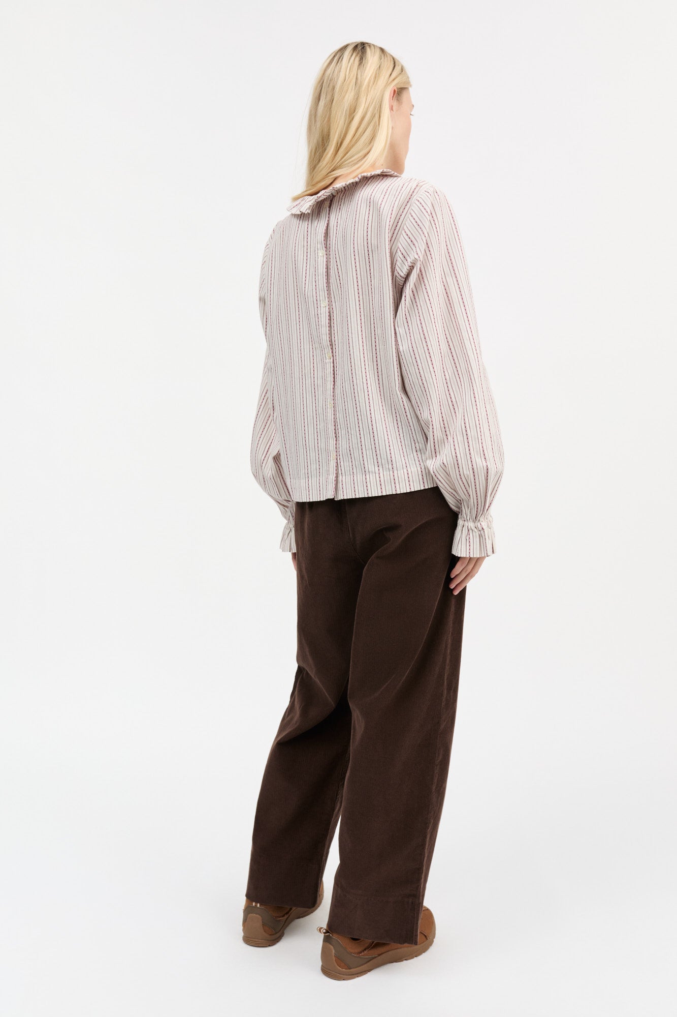 Skall Studio Cornflower blouse Blouse Raspberry/Cream stripe